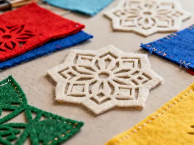 Laser cut fabric patches and appliques