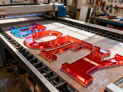 Laser cut signage and displays