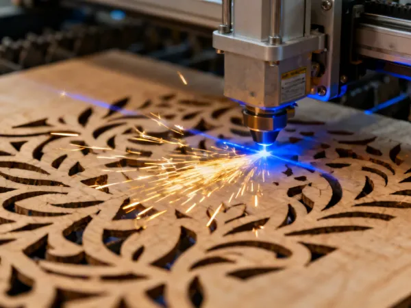 Thunder Laser precision CO2 laser cutting in action