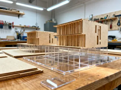 Laser cut architectural models